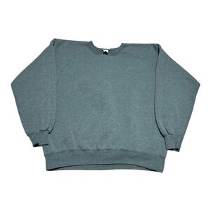 Vintage 90s Bold Spirit Light Green Cotton Blend Crewneck Sweatshirt Women's XL‎